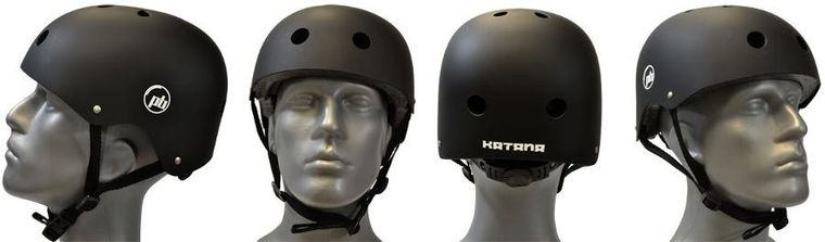 Enero pro, kask L, Skate katana, czarny