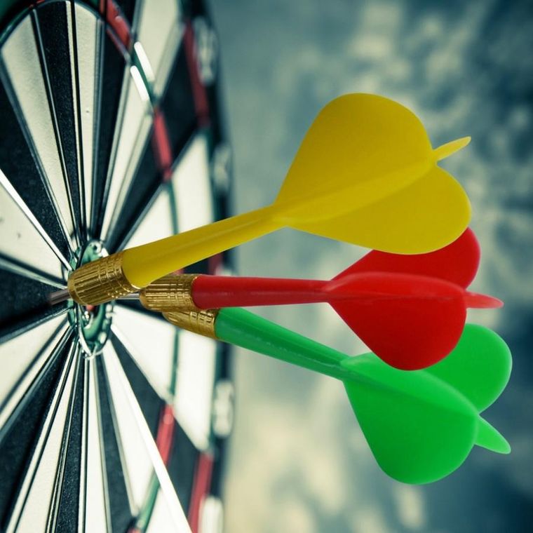 Enero, rzutki metalowe do darta, 6g, 6 szt.