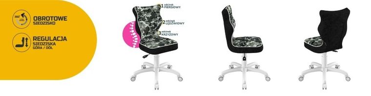 Entelo, Petit, krzesło dziecięce, wzrost 133-159 cm, moro