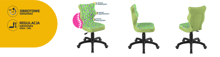 Entelo, Petit, krzesło dziecięce, wzrost 133-159 cm, piłki