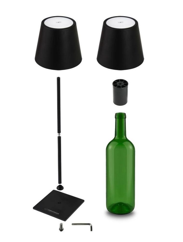 Esperanza, Miram, lampka biurkowa LED, czarna, ELD119K