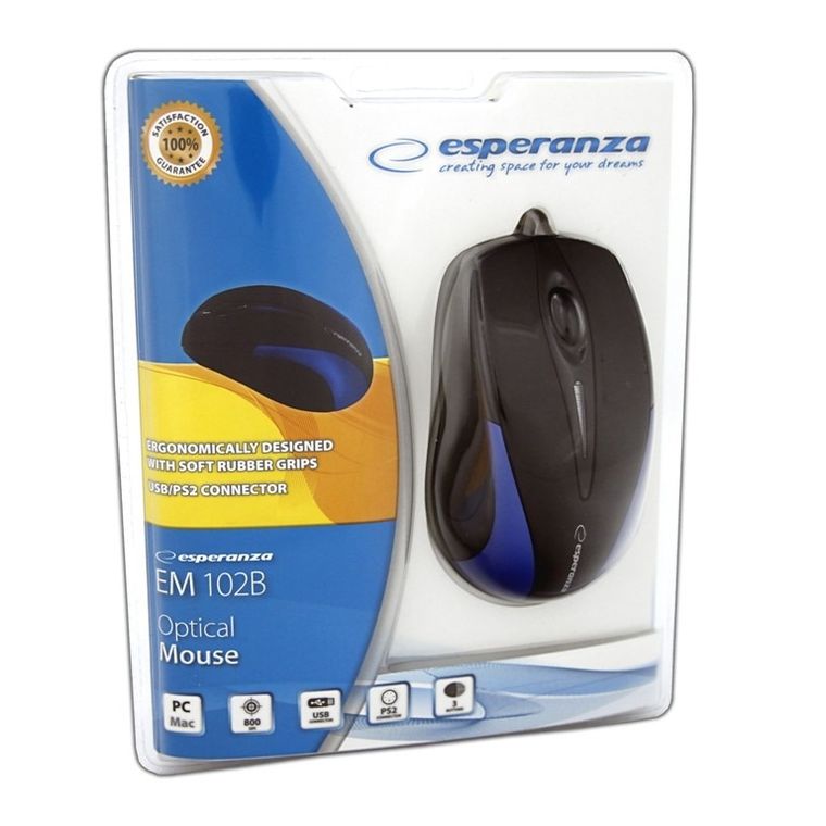 Esperanza, mysz optyczna SIRIUS EM102B USB