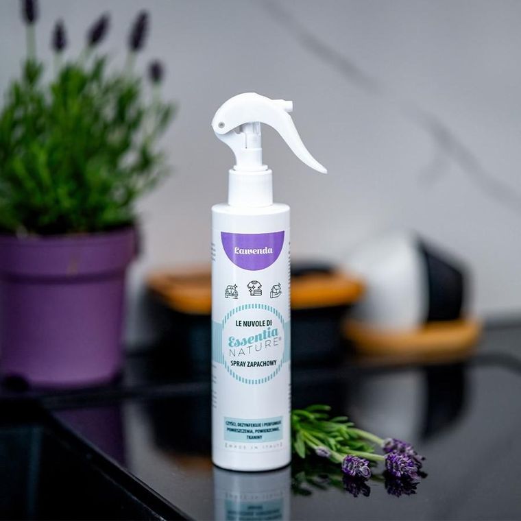 Essentia Nature, odświeżacz w sprayu do tkanin i wnętrz, Lawenda, 250 ml