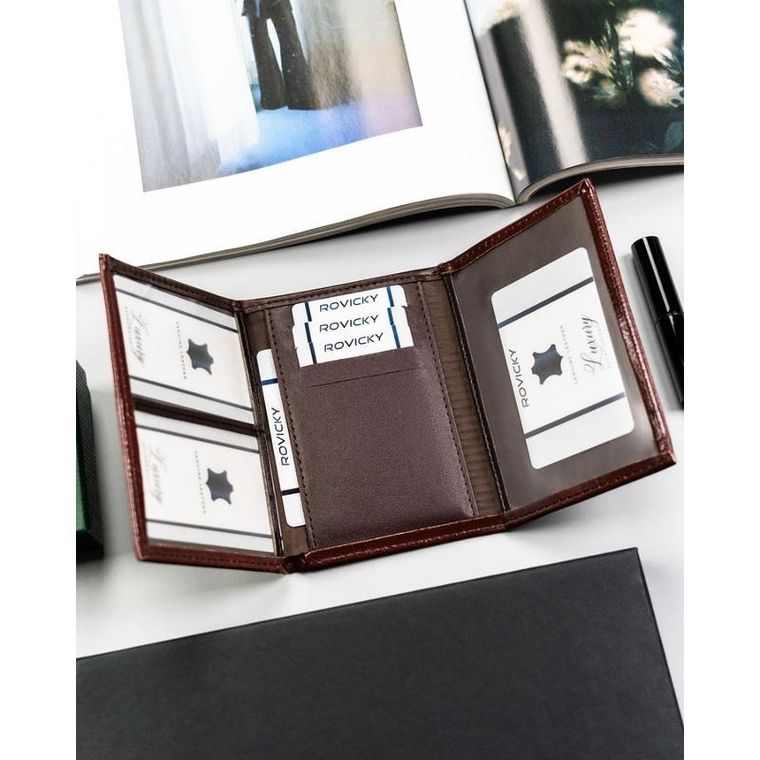 Etui na klucze, brązowe, skóra ekologiczna, 4u Cavaldi