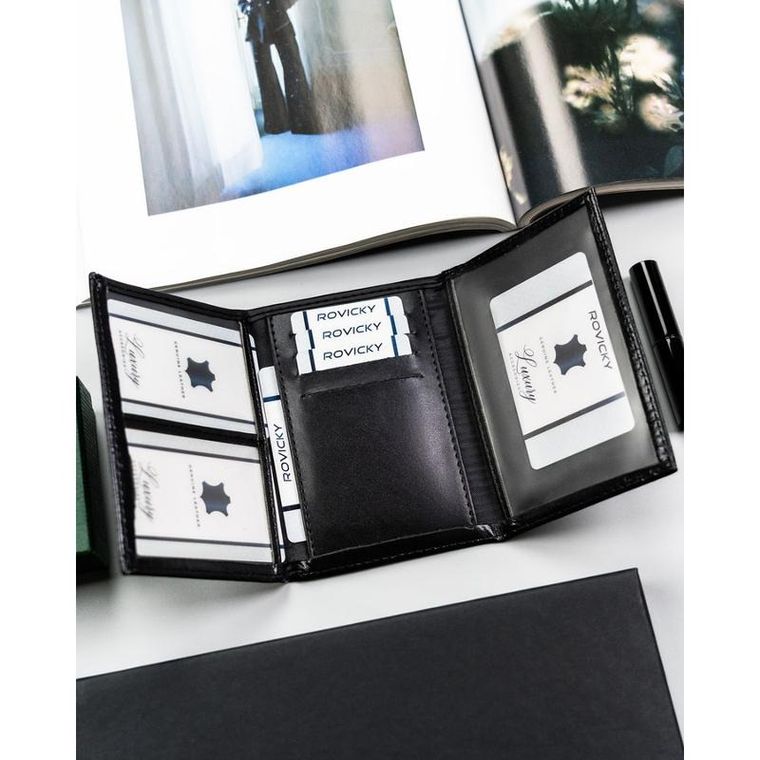 Etui na klucze, czarne, skóra ekologiczna, 4u Cavaldi