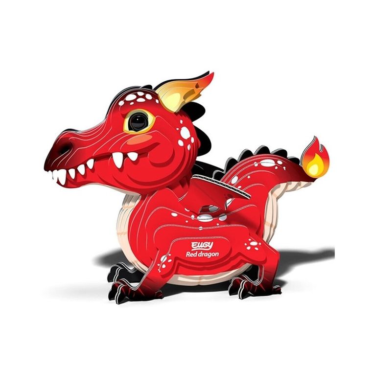 Eugy, układanka 3D, Czerwony Smok