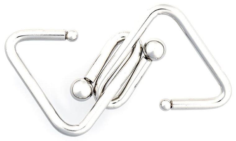 Eureka! Puzzle Mania, zestaw niebieski, łamigłówki metalowe, 4 szt.