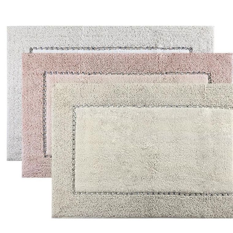 Eurofirany, dywanik łazienkowy chic, 60-90 cm, granatowy