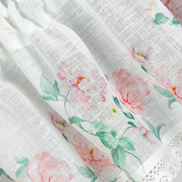 Eurofirany, firana gotowa asteja na taśmie, 30-150 cm, różowy