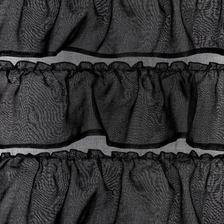 Eurofirany, firana gotowa Aura, 140-250 cm, czarny