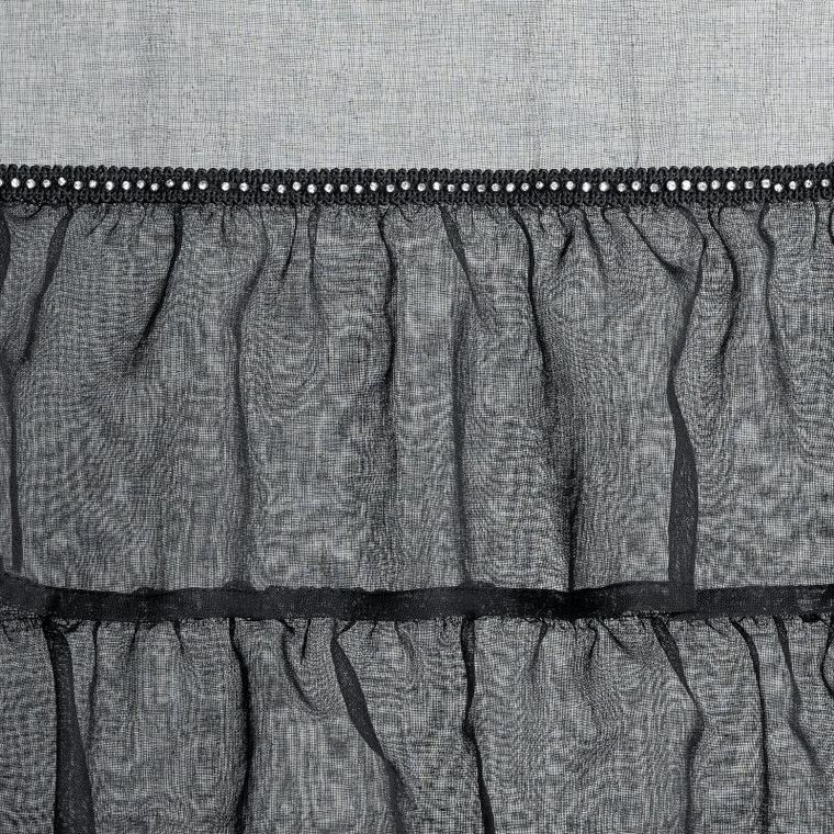 Eurofirany, firana gotowa, Carli, 140-250 cm, czarny