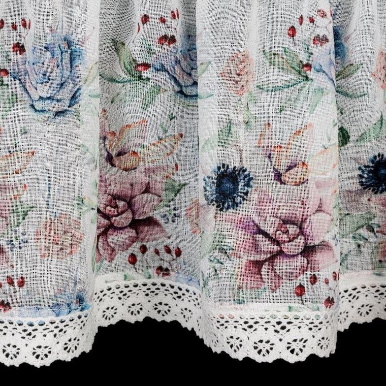 Eurofirany, firana gotowa, Dora, 150-30 cm, różowy