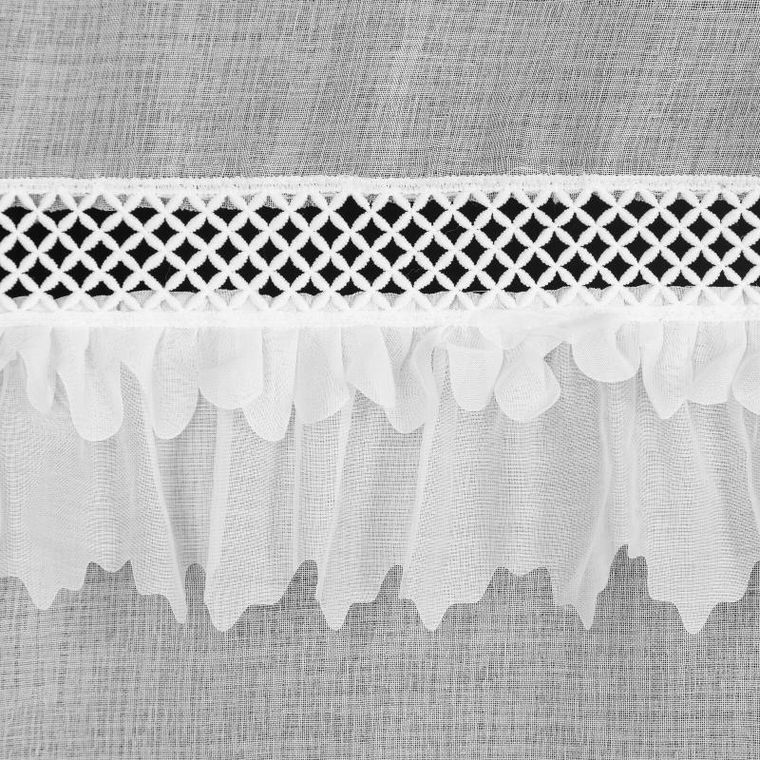 Eurofirany, firana gotowa, Kiara 140-250 cm, biały