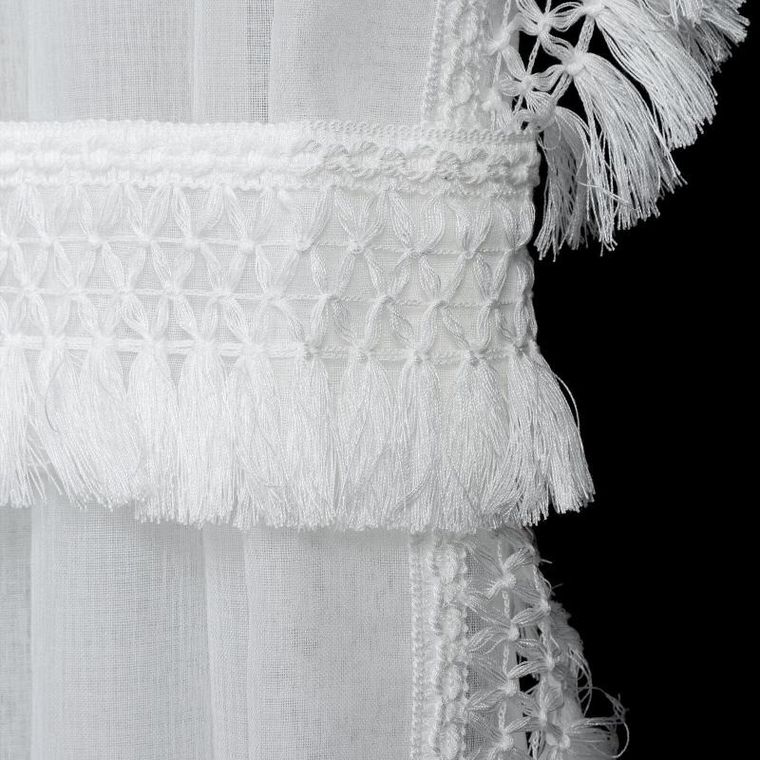 Eurofirany, firana gotowa, Kira, na taśmie, 140-270 cm, biały