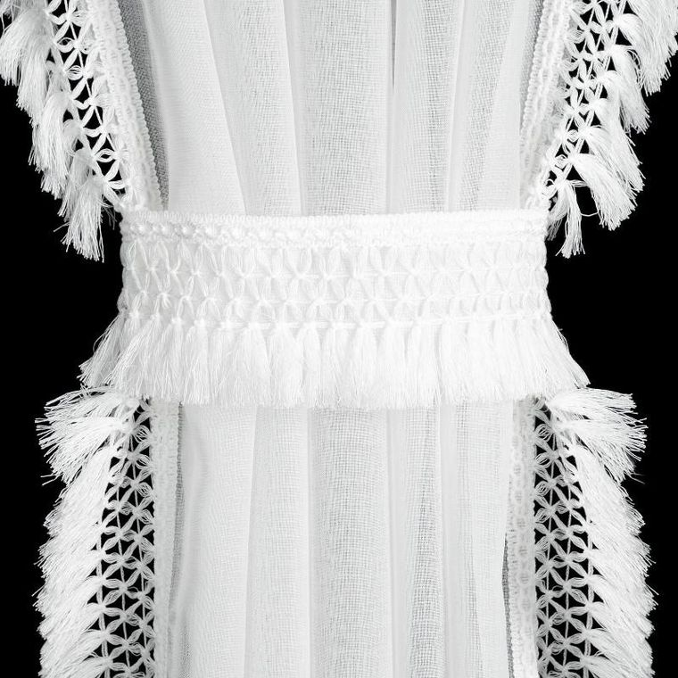 Eurofirany, firana gotowa, Kira, na taśmie, 140-270 cm, biały