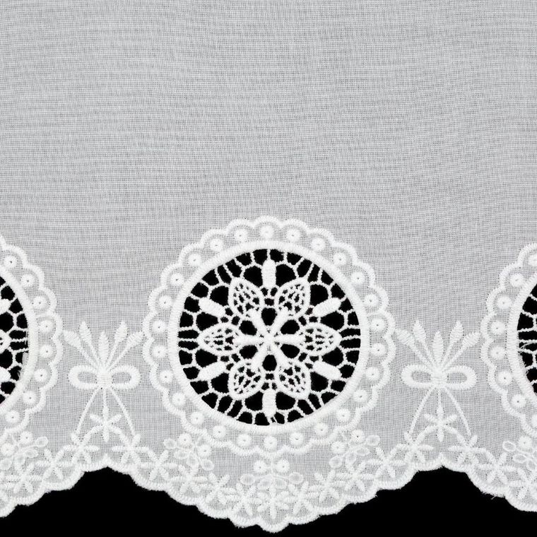 Eurofirany, firana gotowa, Lila, na taśmie, 150-40 cm, biały