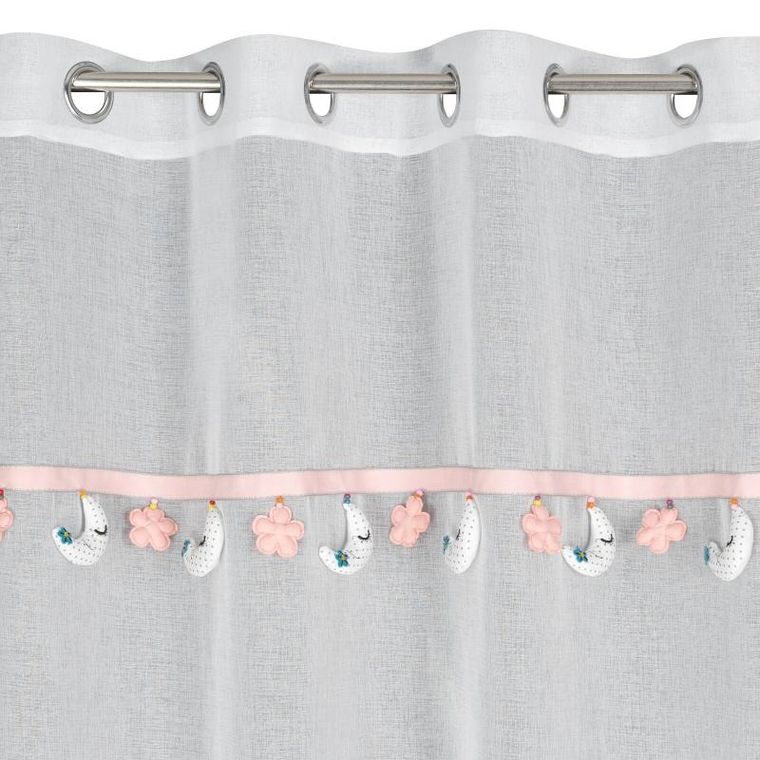 Eurofirany, firana gotowa, moon, 140-250 cm, biały