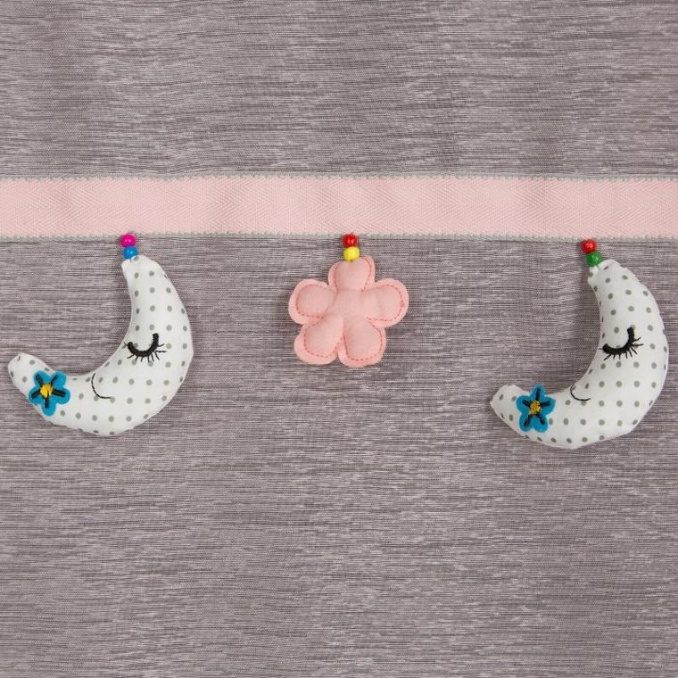 Eurofirany, firana gotowa moon, 140-250 cm, różowy