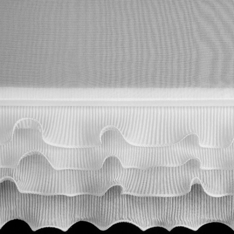 Eurofirany, firana gotowa, na taśmie, Luisa, 70-200 cm, biały