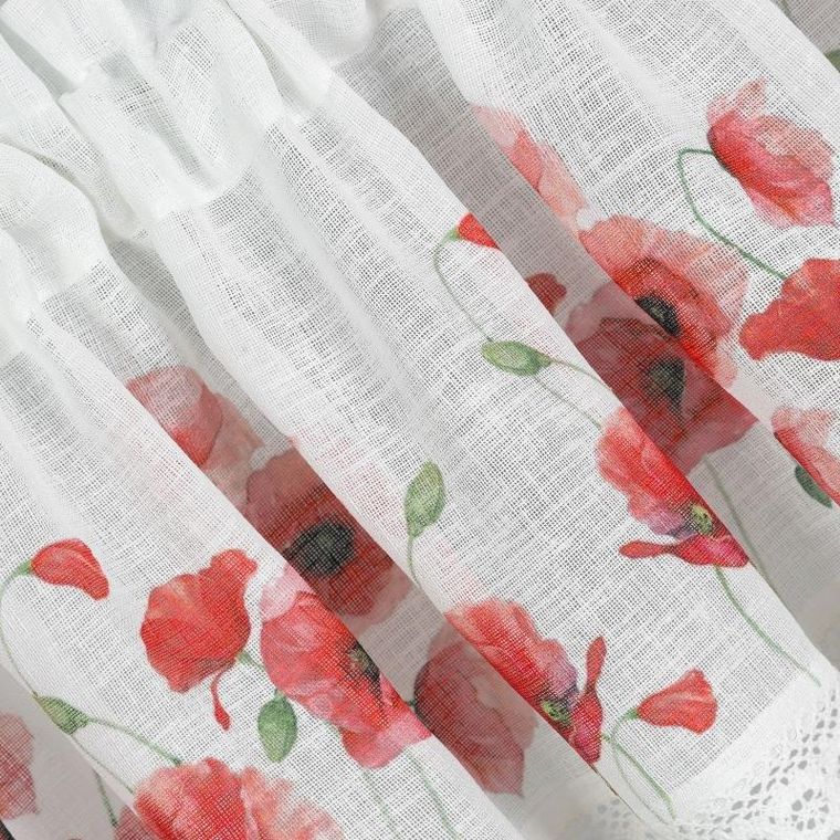 Eurofirany, firana gotowa na taśmie, Mari, 30-150 cm, biały