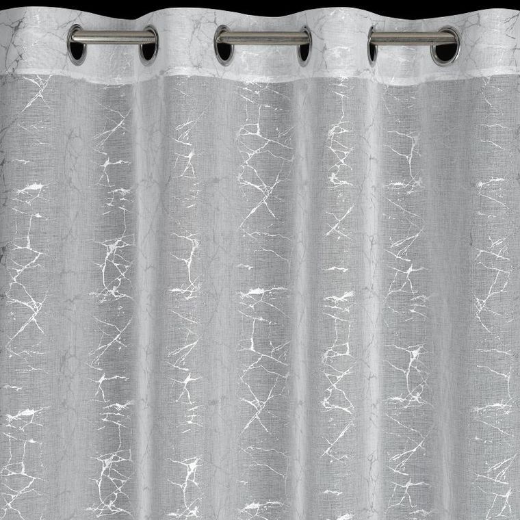 Eurofirany, firana gotowa, Reva, 140-250 cm, srebrny