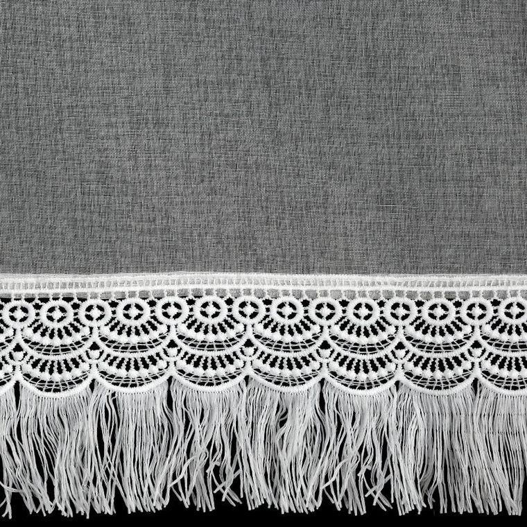 Eurofirany, firana gotowa, Roxana, 350-145 cm, biały