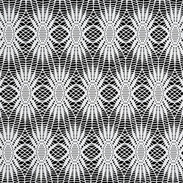 Eurofirany, firana gotowa, Rozi, 140-250 cm, biały