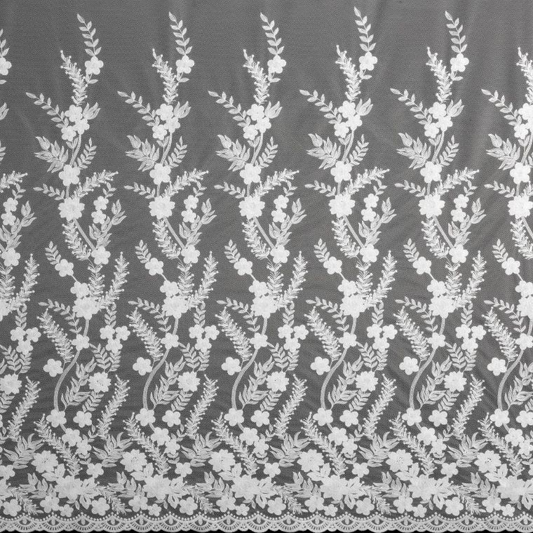 Eurofirany, firana gotowa, Talina, 140-250 cm, biały