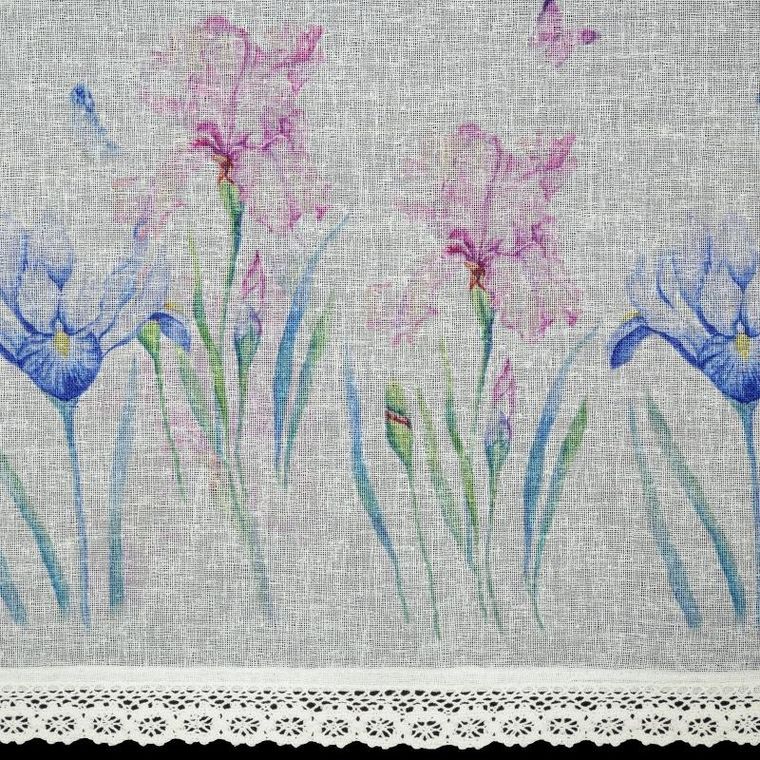 Eurofirany, firana zaciemniająca gotowa, Dolorez, na taśmie, 150-60 cm, biały