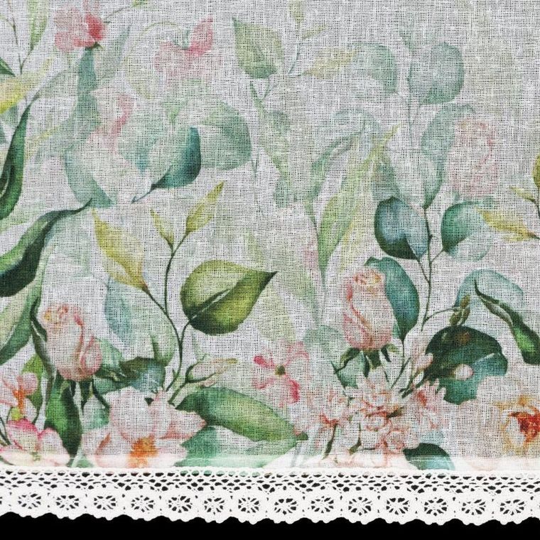 Eurofirany, firana zaciemniająca gotowa na taśmie, Estera, 150-30 cm, biały