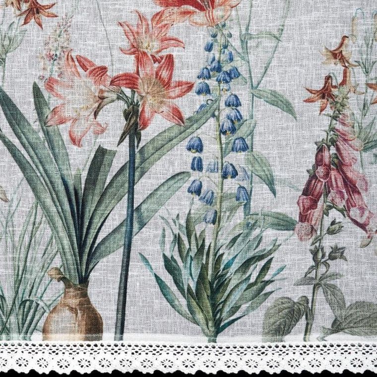 Eurofirany, firana zaciemniająca gotowa, Nemezja, na taśmie, 150-90 cm, biały