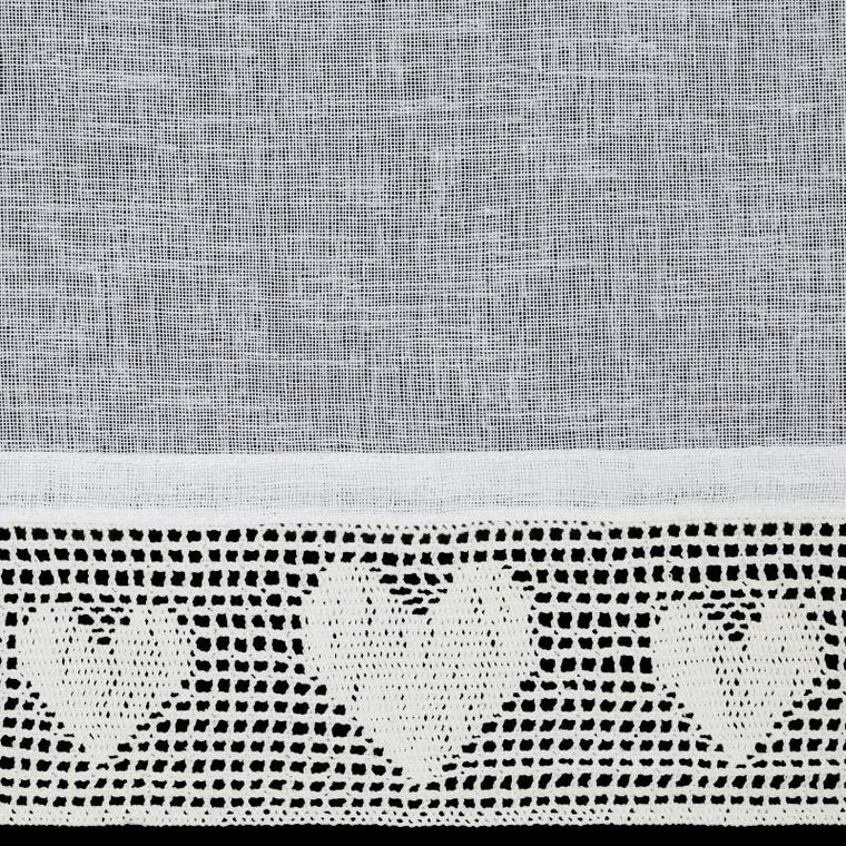 Eurofirany, firana zaciemniająca gotowana taśmie, Gaja, 150-30 cm, kremowy