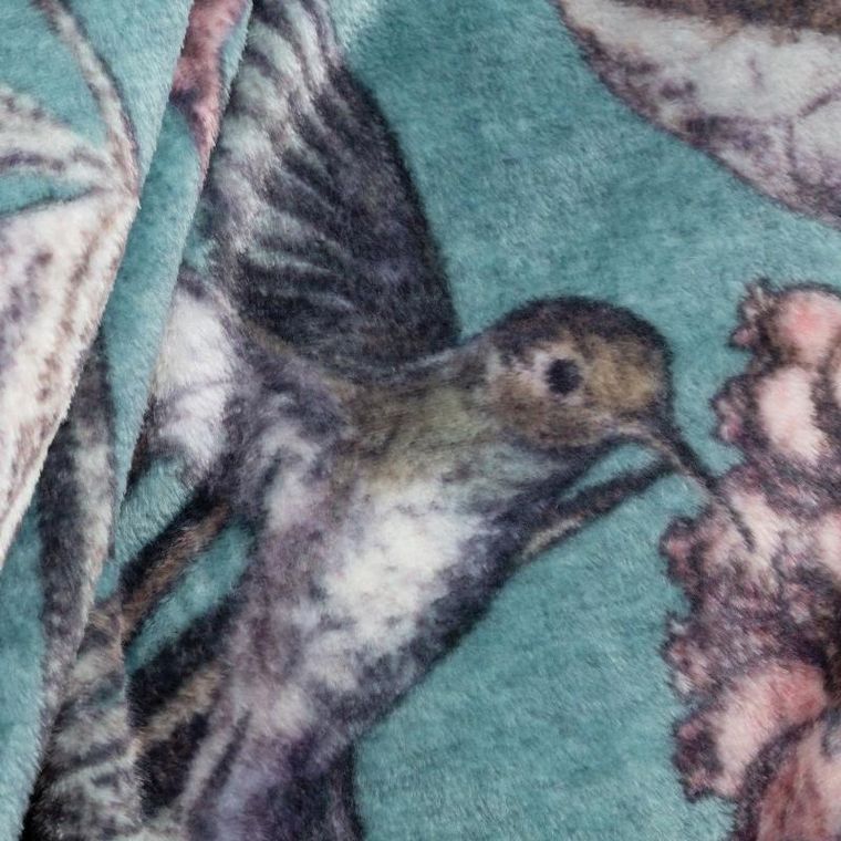 Eurofirany, koc Ara, 150-200 cm, turkusowy