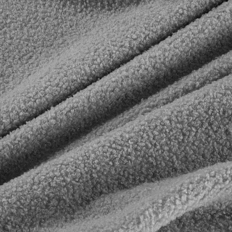 Eurofirany, koc bukla, 70-160 cm, srebrny