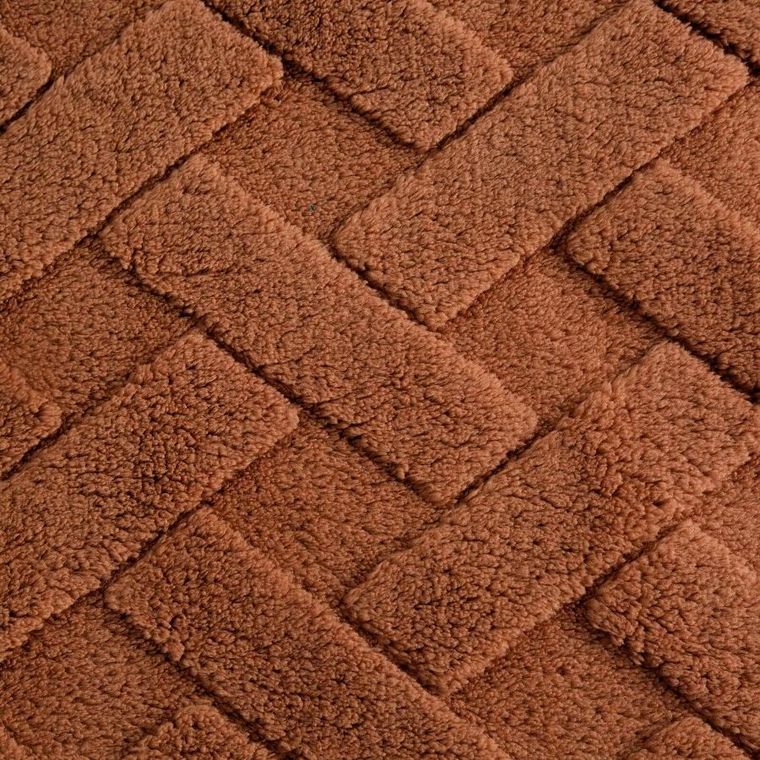 Eurofirany, koc d91, Caro, 200-220 cm, ceglasty
