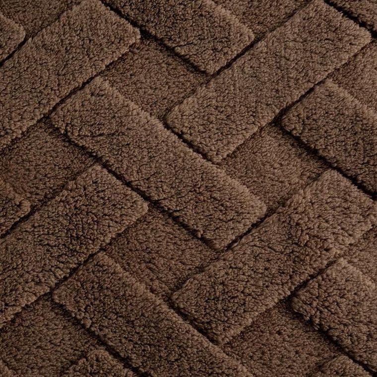 Eurofirany, koc d91, Caro, 200-220 cm, ciemnobrązowy