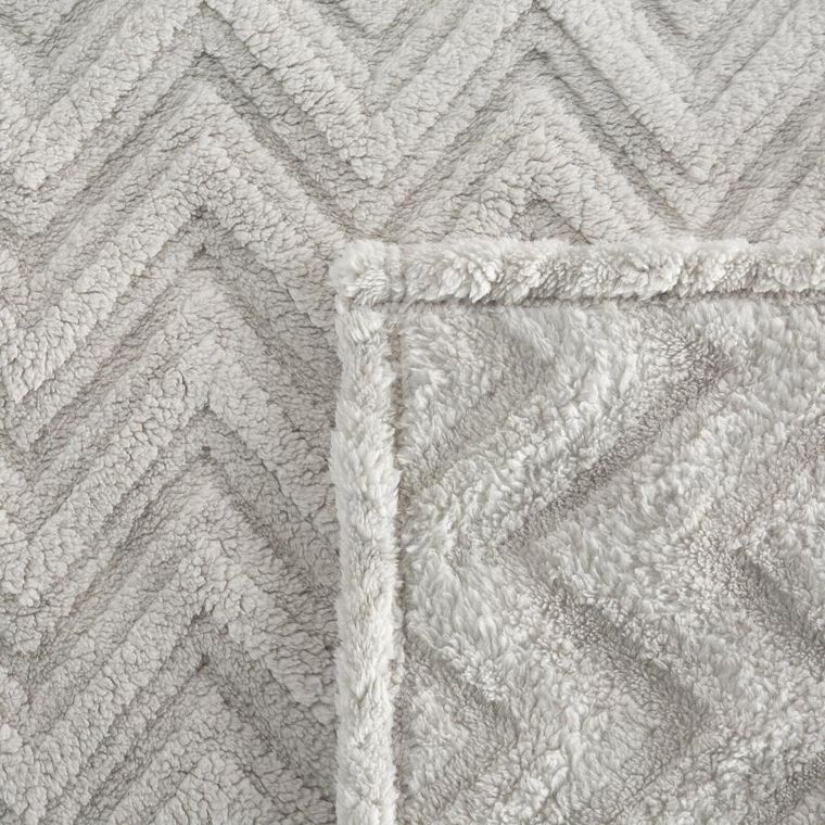 Eurofirany, koc d91 jodła, 170-210 cm, srebrny