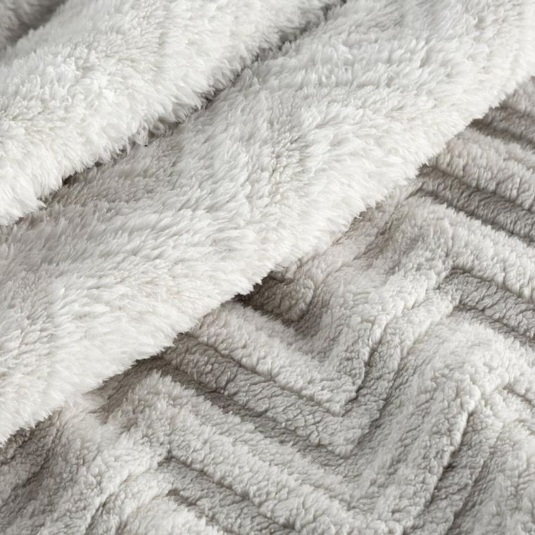 Eurofirany, koc d91 jodła, 70-160 cm, srebrny