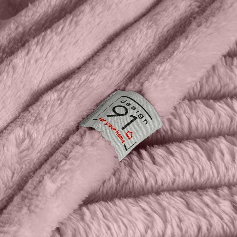 Eurofirany, koc d91 soft, 200-220 cm, pudrowy róż