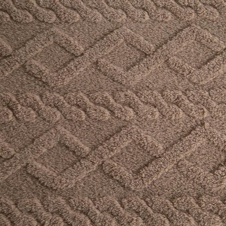 Eurofirany, koc d91, warkocz beżowy, 150-200 cm, warkocz beżowy