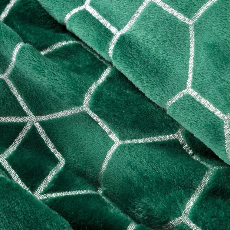 Eurofirany, koc Malibu, 150-200 cm, ciemnozielony