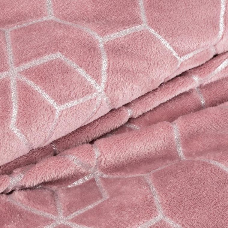 Eurofirany, koc Malibu, 150-200 cm, różowy