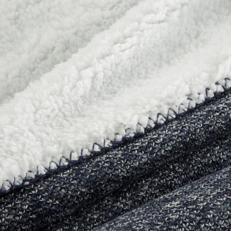 Eurofirany, koc panda, 150-200 cm, granatowy