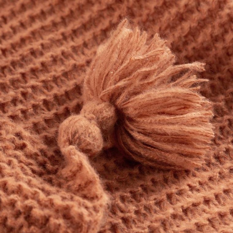 Eurofirany, koc pled, 130-170 cm, ceglany