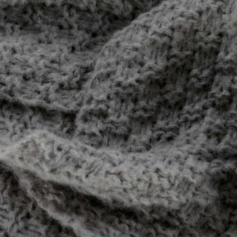 Eurofirany, koc pled, 130-170 cm, grafitowy