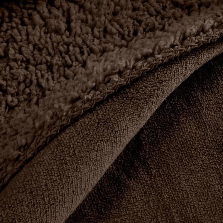 Eurofirany, koc, Tedy, 150-200 cm, ciemnobrązowy