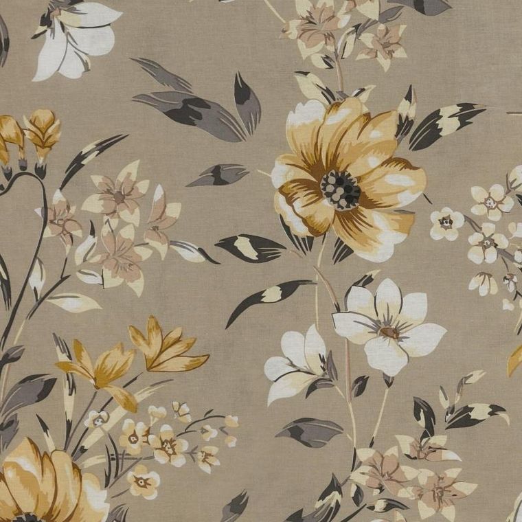 Eurofirany, komplet pościeli bawełnianej, Emy, 140-200 cm, ciemnobeżowy