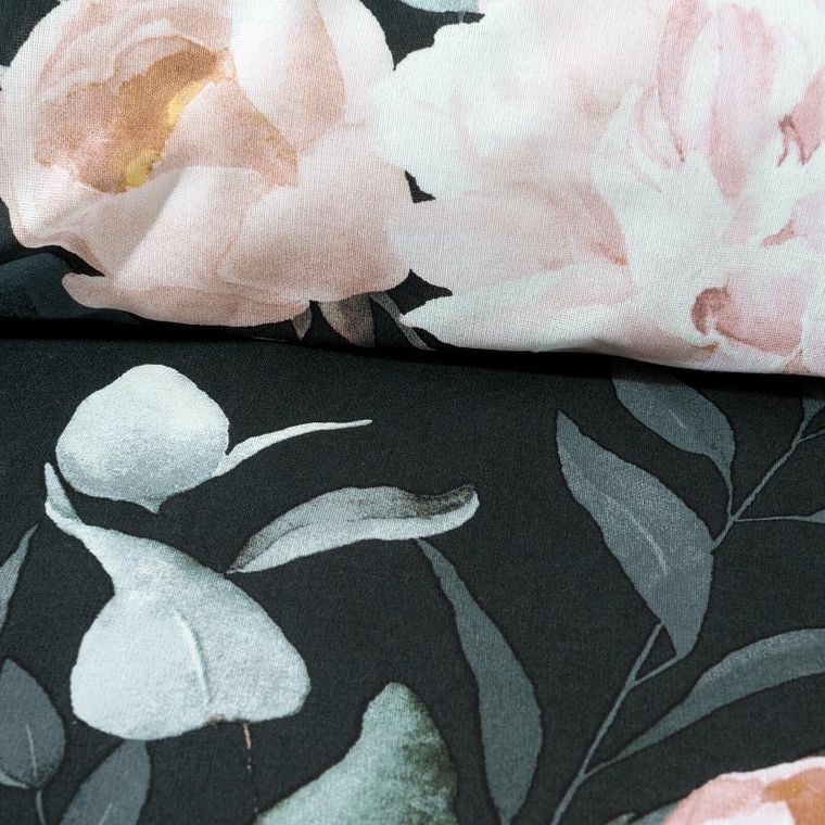 Eurofirany, komplet pościeli bawełnianej, Rosita1, 140-200 cm, czarny