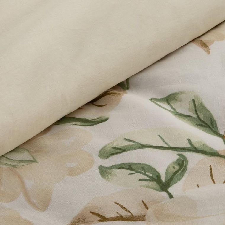 Eurofirany, komplet pościeli bawełnianej, Sonia, 160-200 cm, beżowy