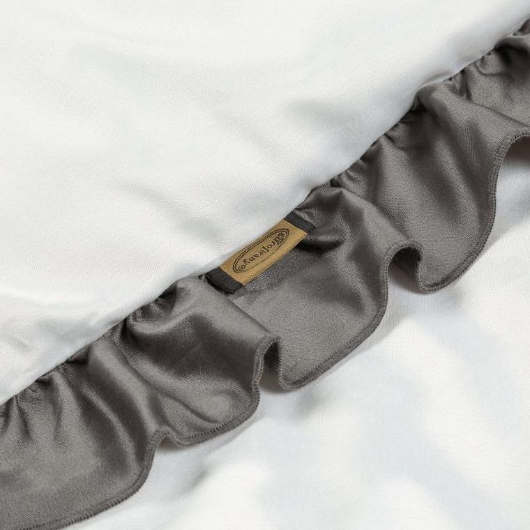 Eurofirany, komplet pościeli, Eliza, 220-200 cm, biały